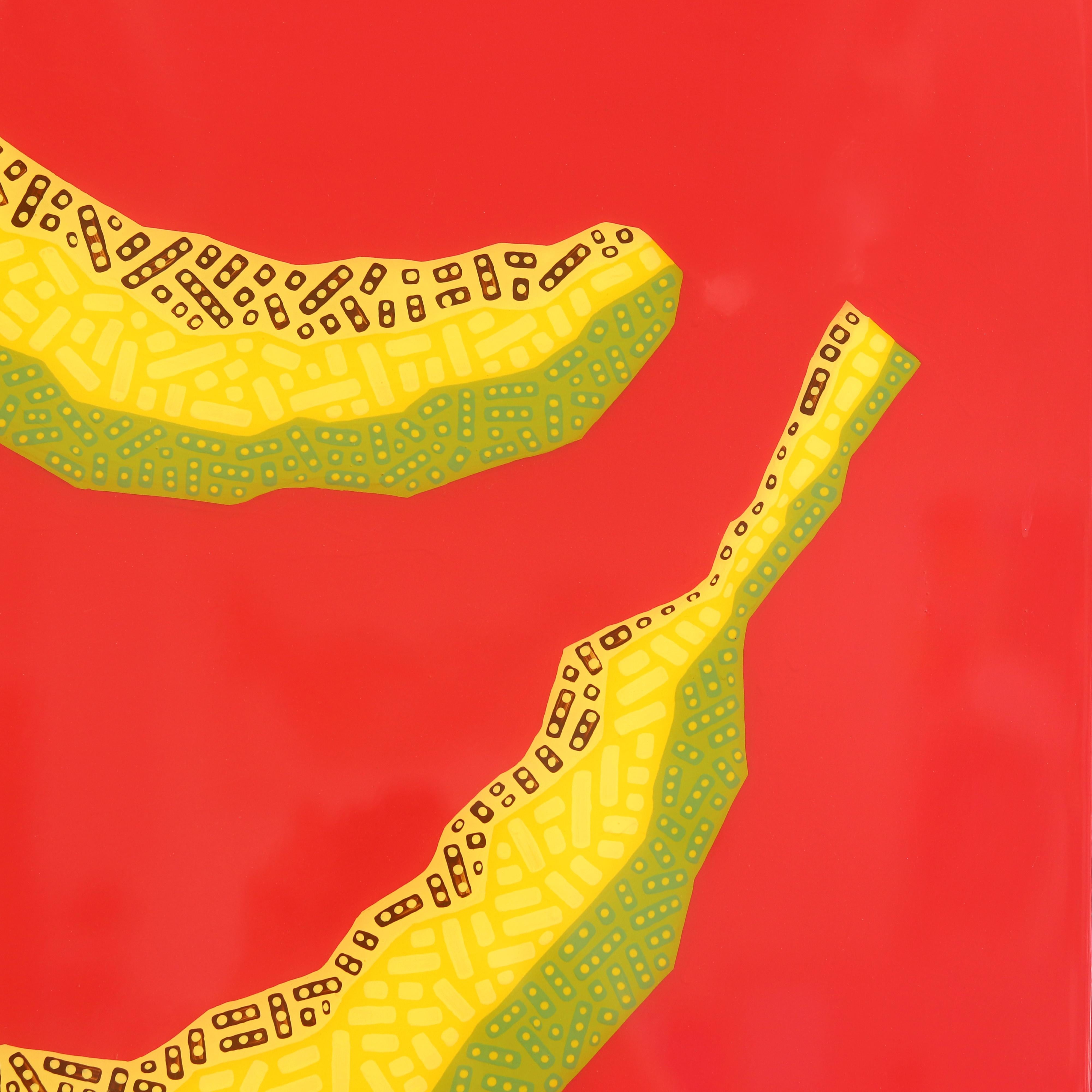 Sbucciare -  Vibrante pittura alimentare pop art rossa e gialla ispirata al sud-ovest in vendita 1