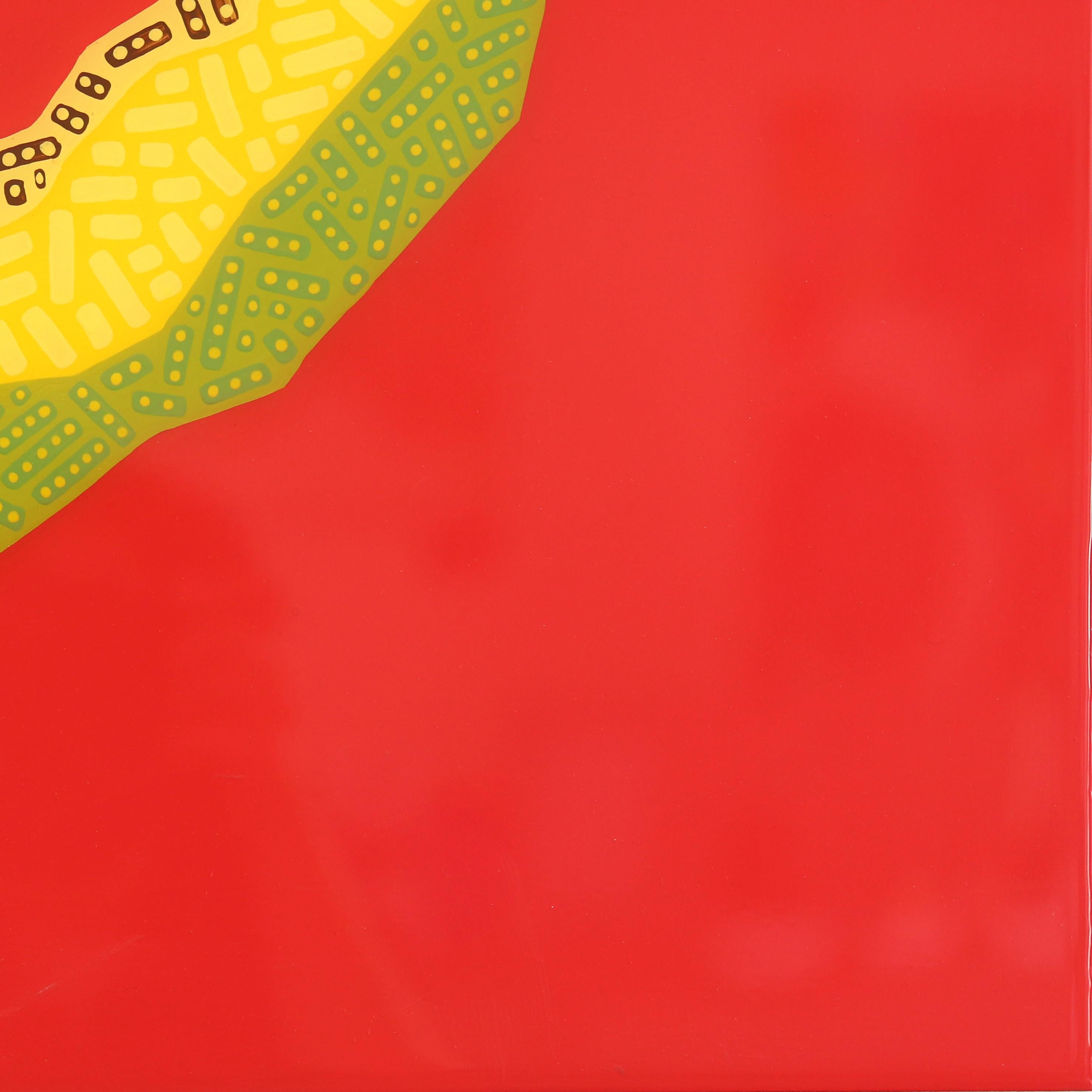 Sbucciare -  Vibrante pittura alimentare pop art rossa e gialla ispirata al sud-ovest in vendita 3