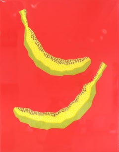 Peel Out -  Vibrant Red and Yellow Southwest Inspired Pop Art Food Painting
