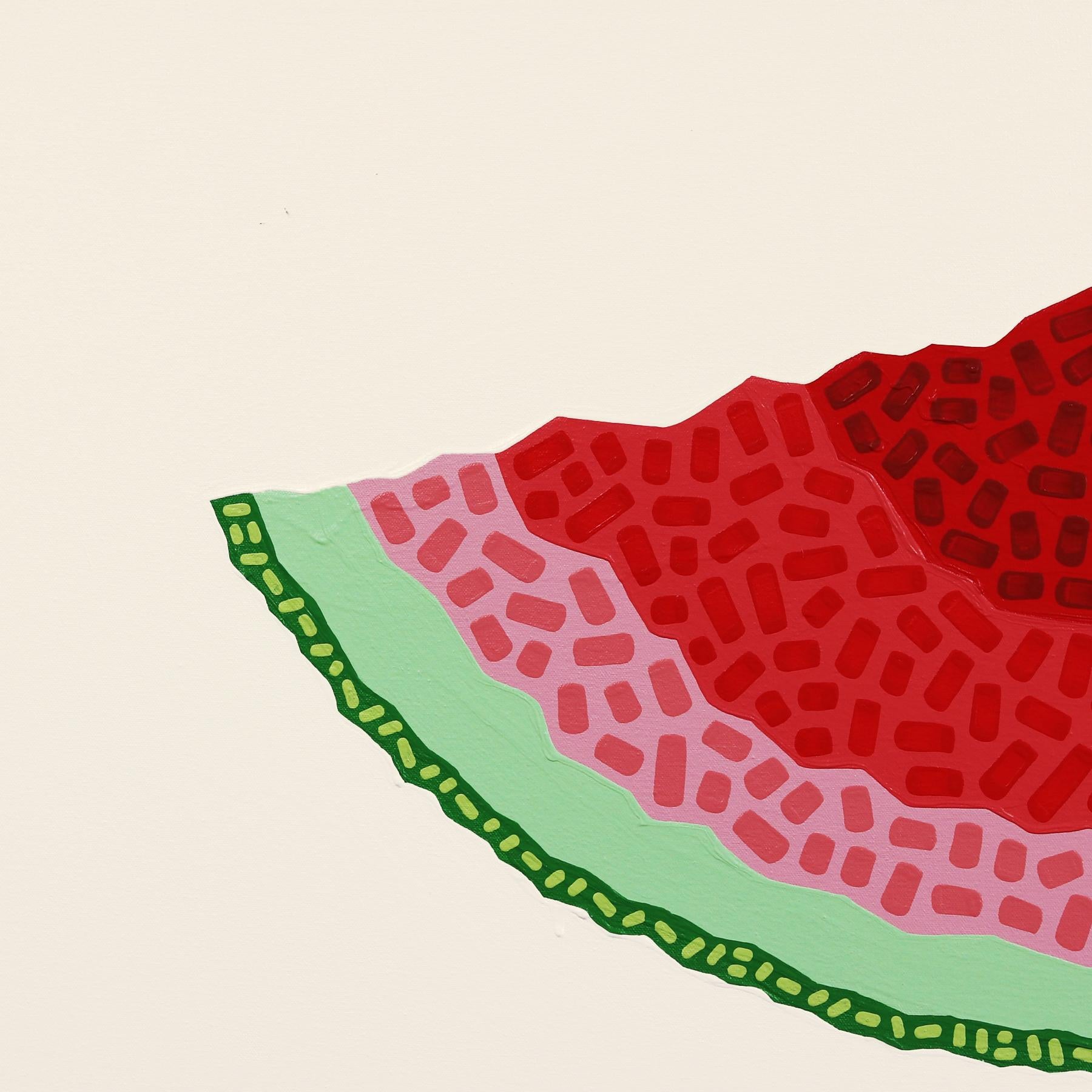 Senza semi  Pittura alimentare Pop Art rossa e verde in vendita 2