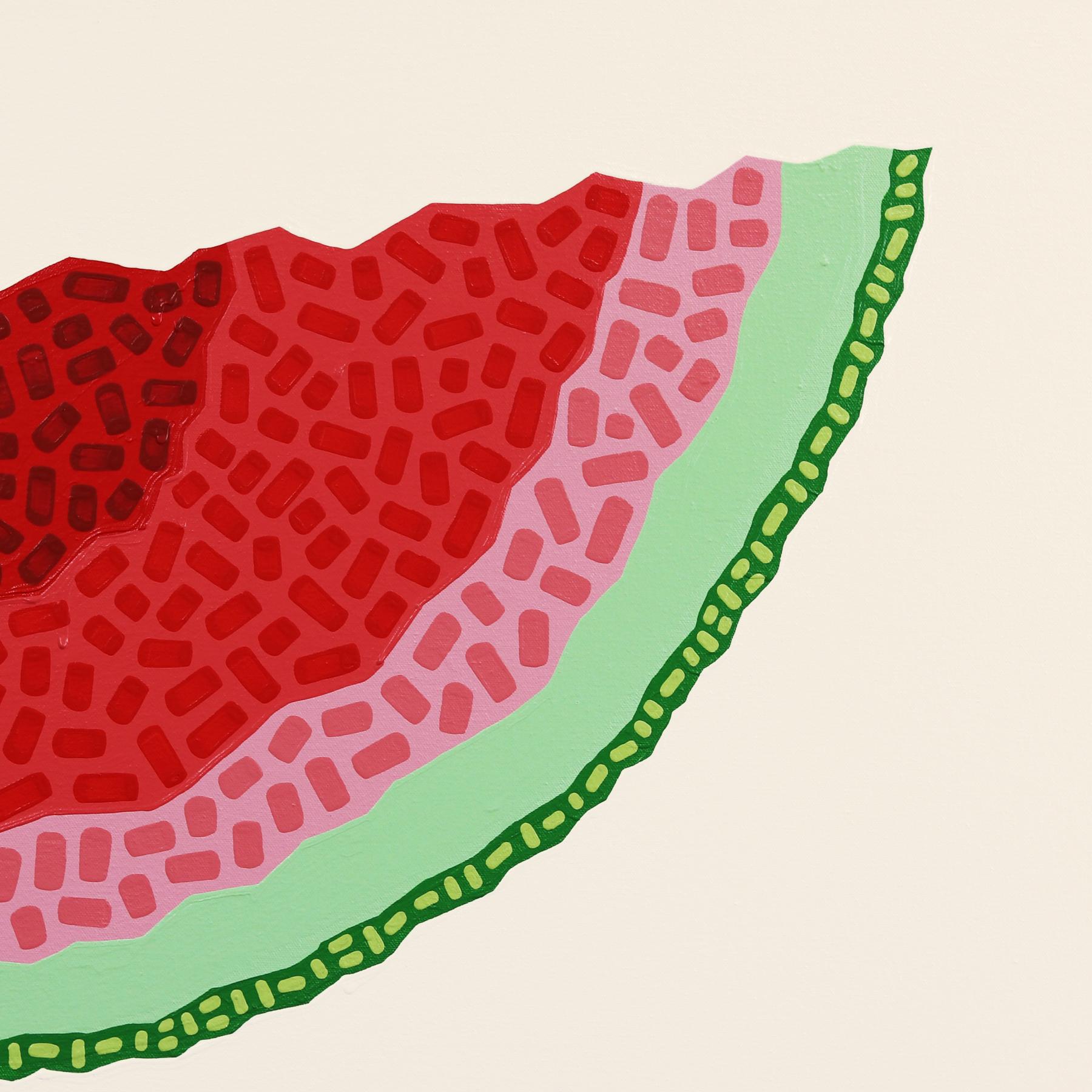 Senza semi  Pittura alimentare Pop Art rossa e verde in vendita 4