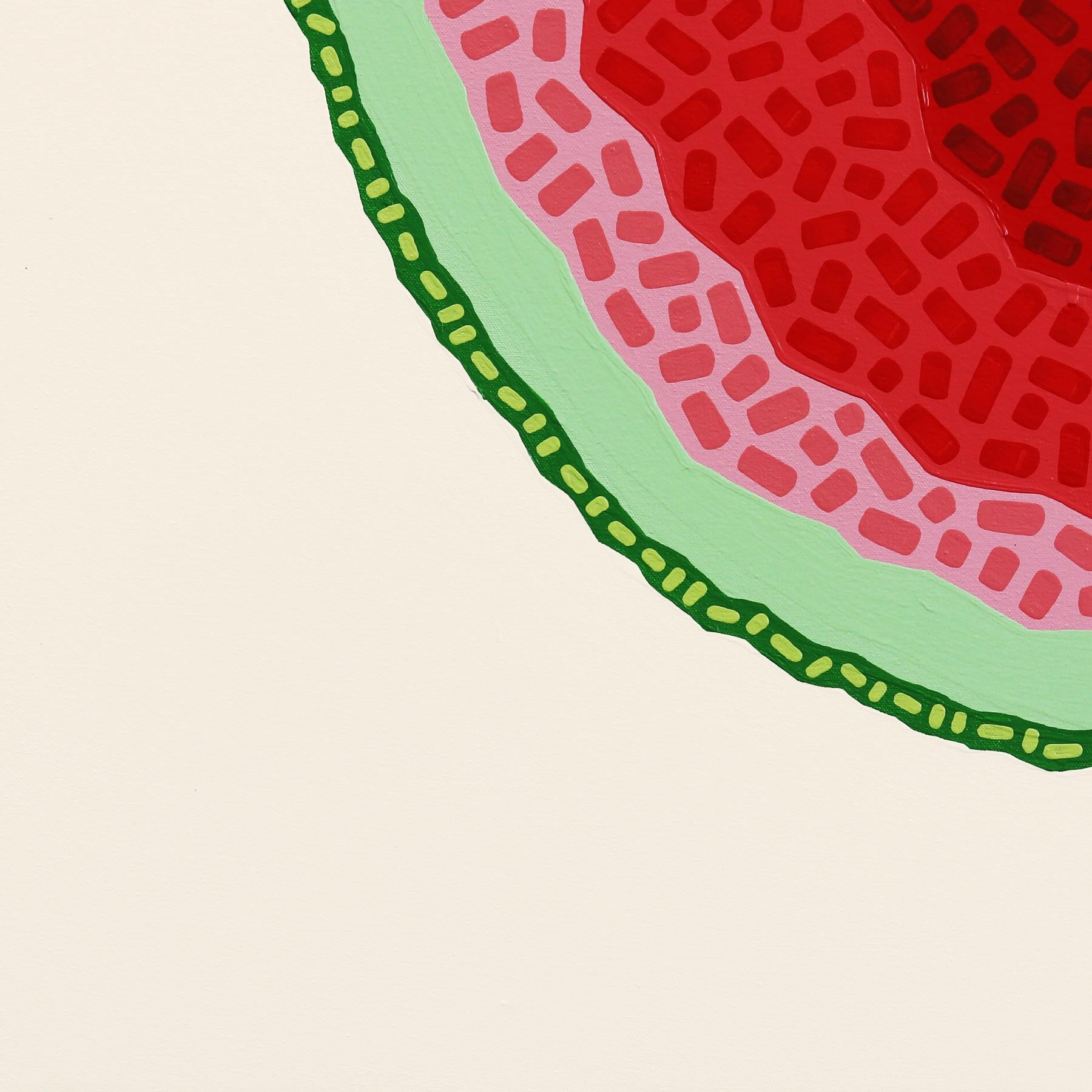 Senza semi  Pittura alimentare Pop Art rossa e verde in vendita 6