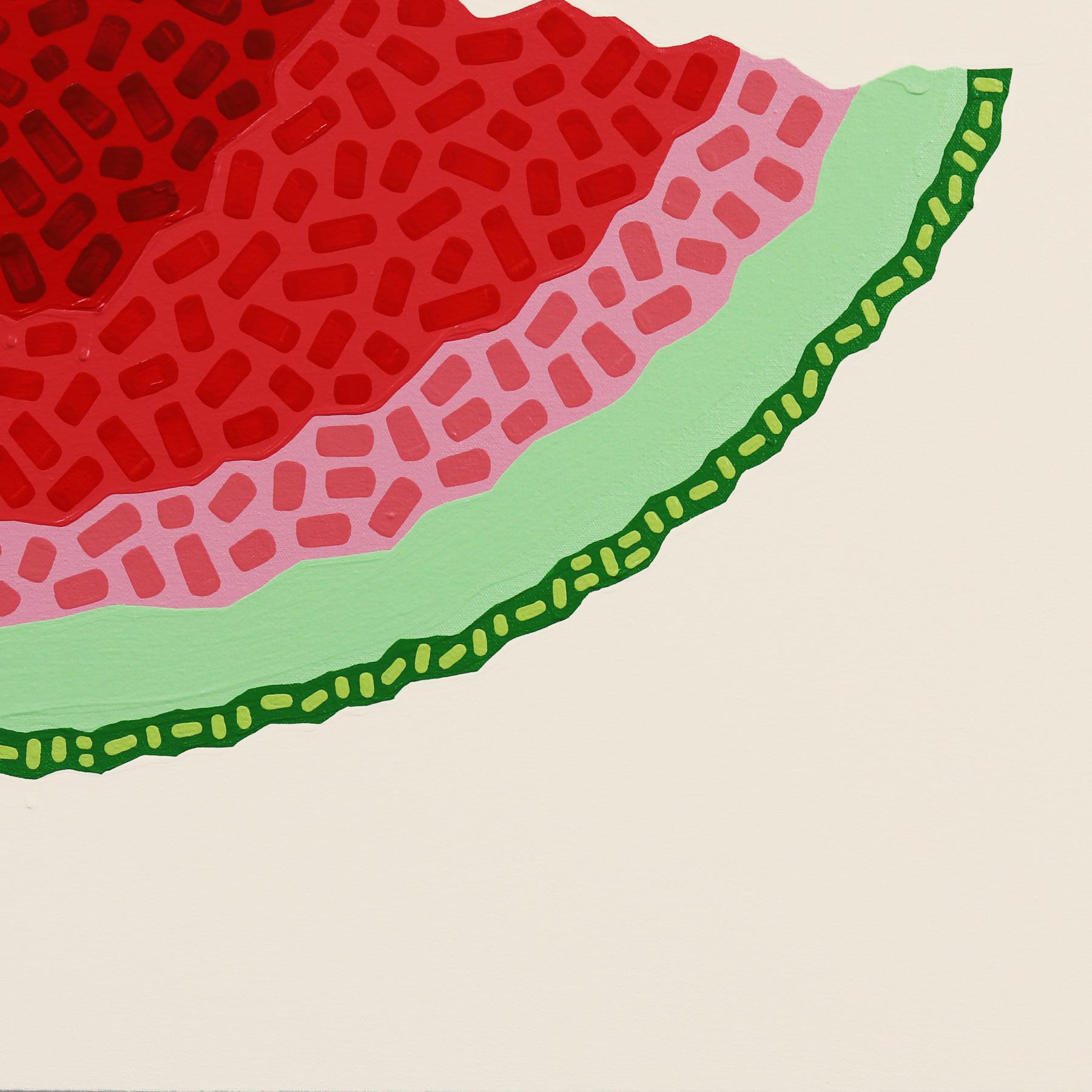 Senza semi  Pittura alimentare Pop Art rossa e verde in vendita 7
