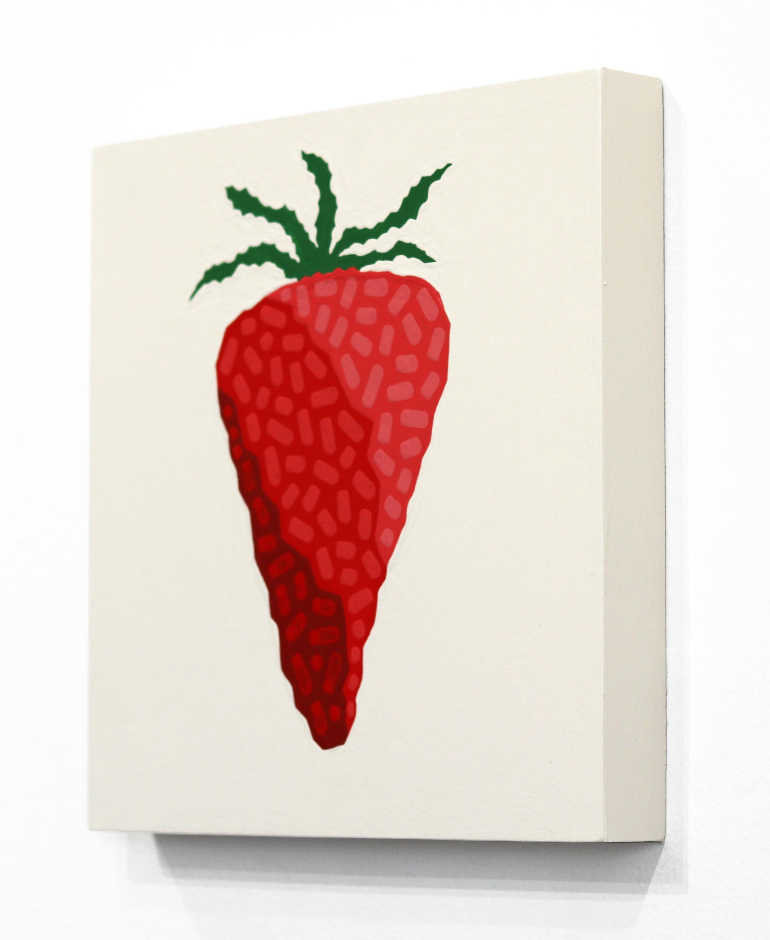 Strawberry and Cream - Vibrant Southwest Inspired Pop Art Painting For Sale 2