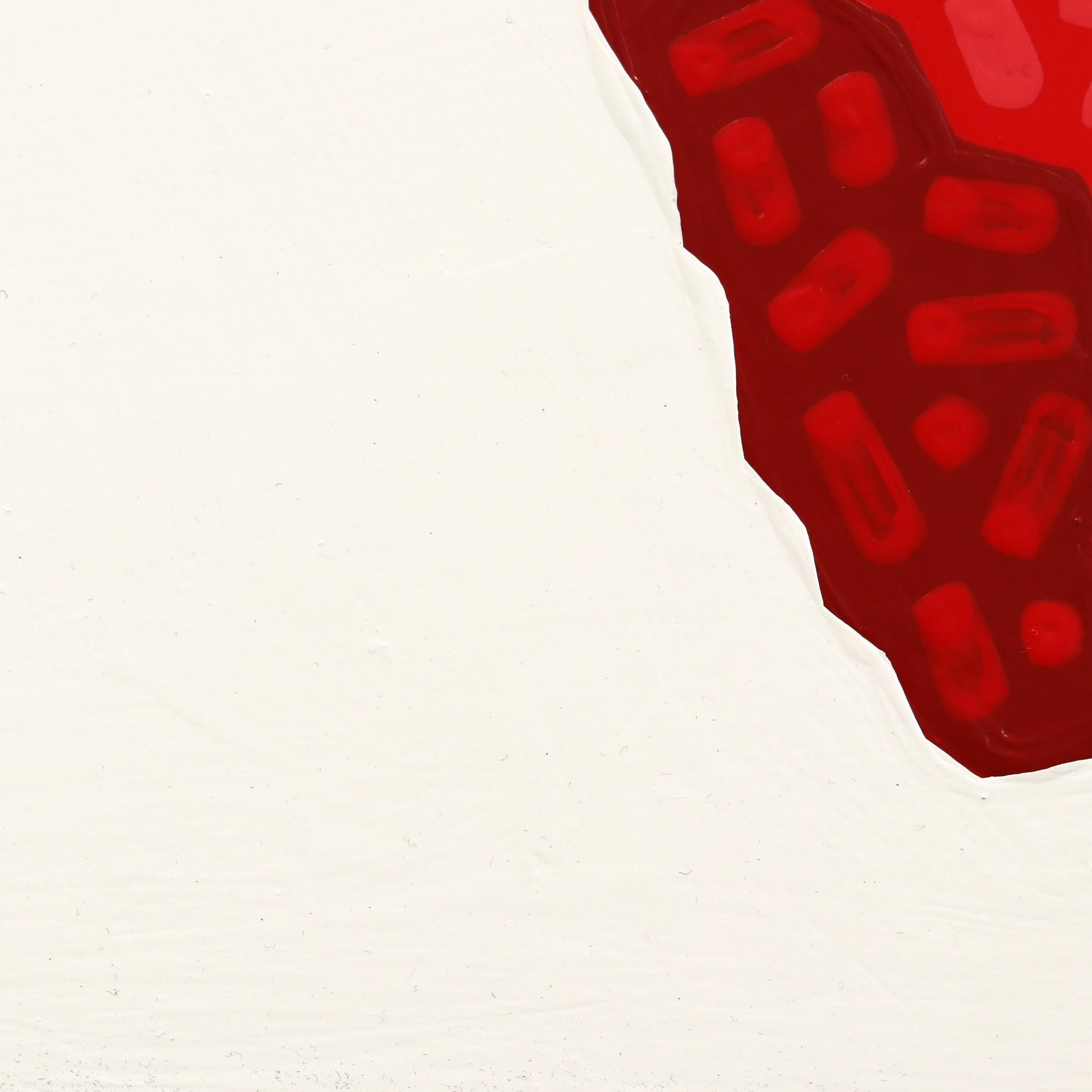 Erdbeer und Creme – lebhaftes, vom Südwesten inspiriertes Pop-Art-Gemälde im Angebot 3