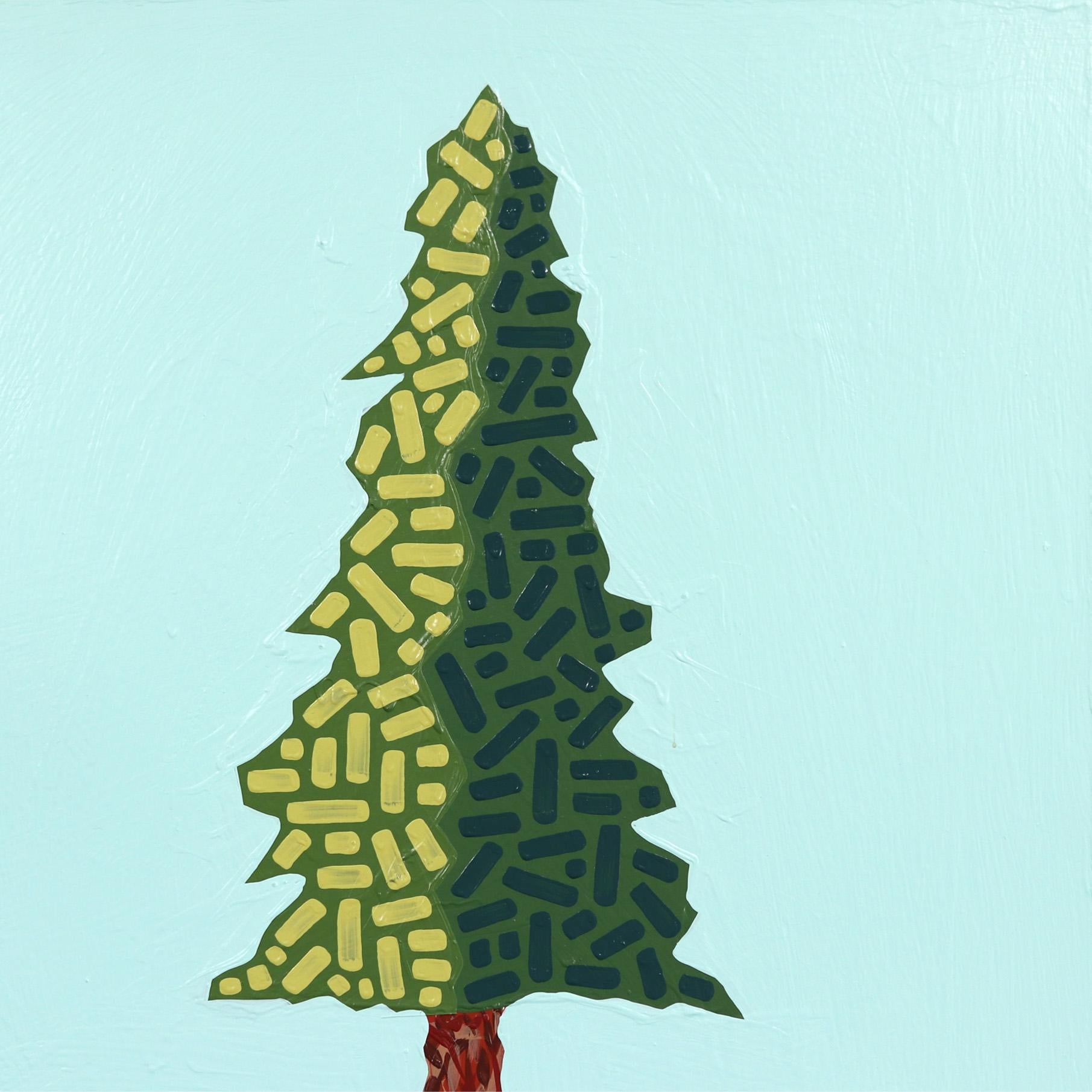 Tree House - Original Vibrant Southwest Inspired Pop Art Painting For Sale 1