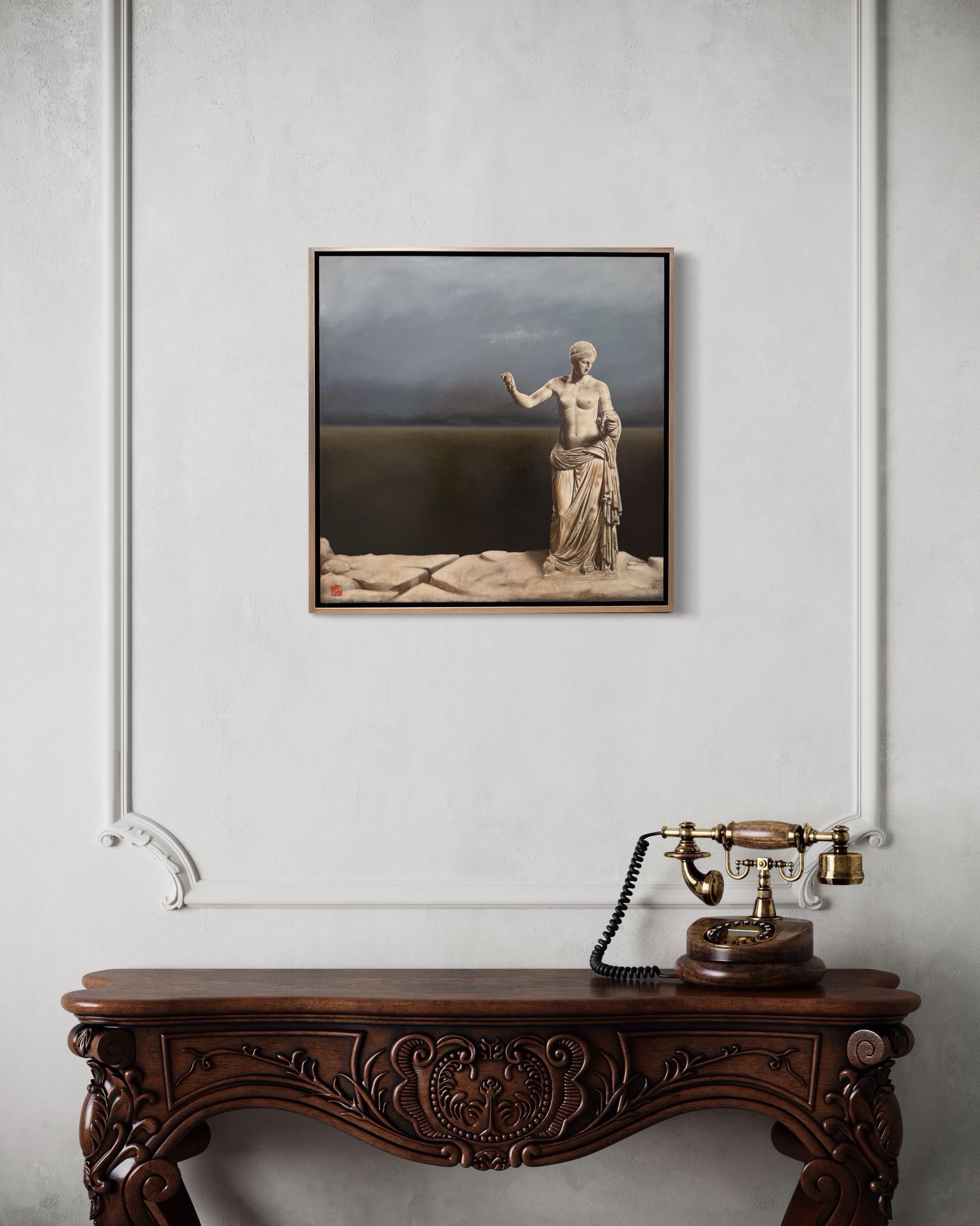 Aphrodite (Braun), Figurative Painting, von Will Binder