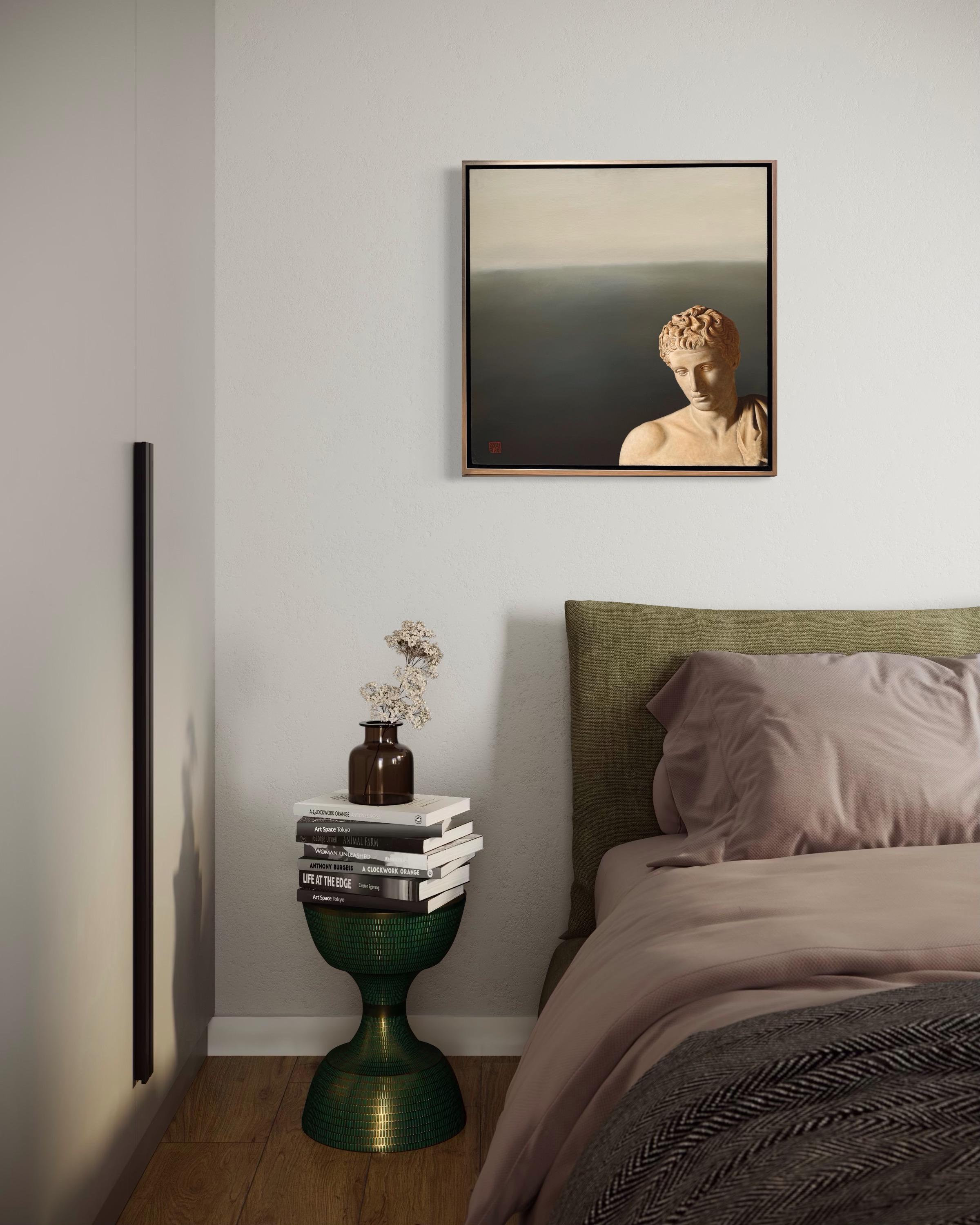 Grüner Horizont – Painting von Will Binder