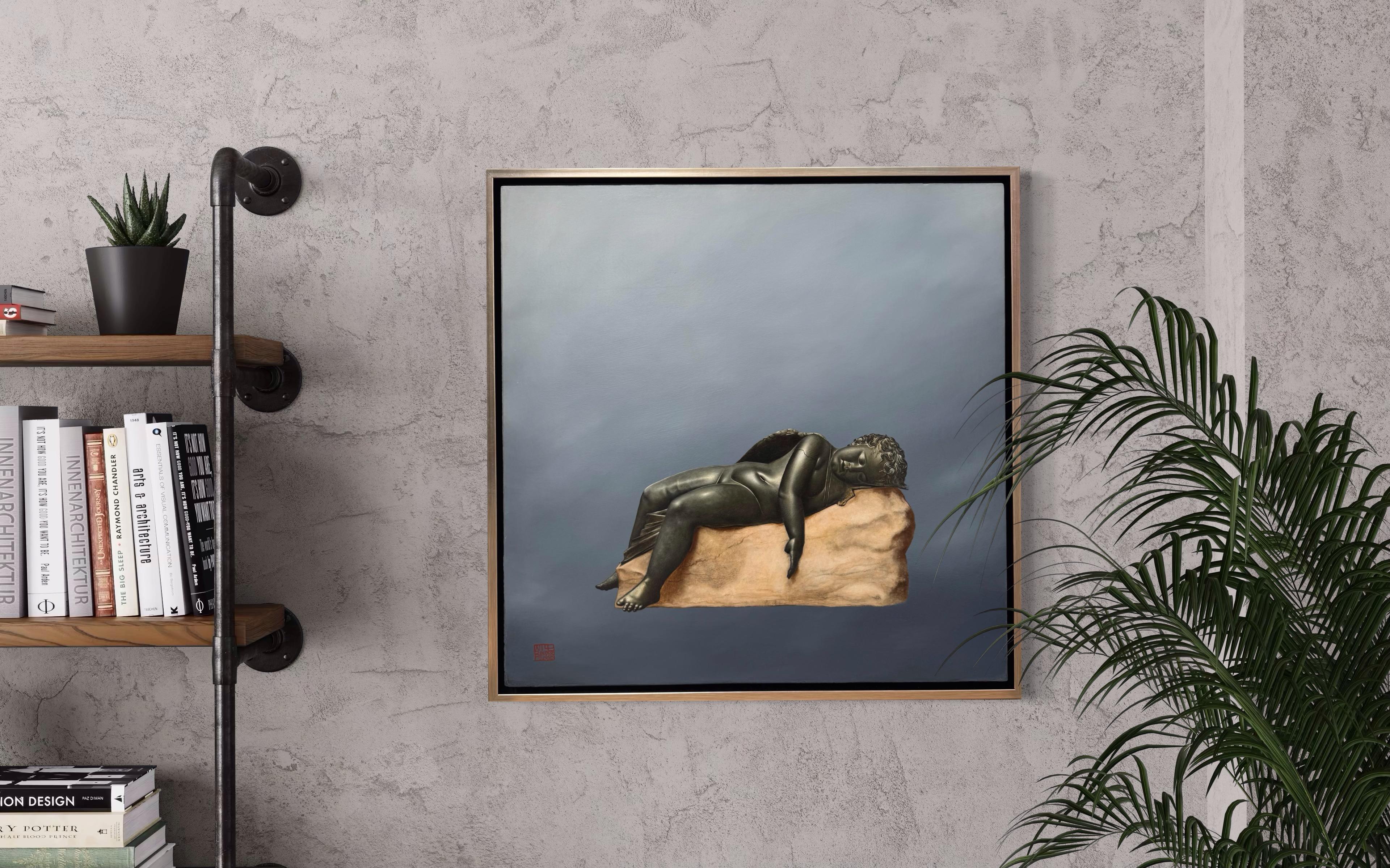 Schlafender Eros – Painting von Will Binder