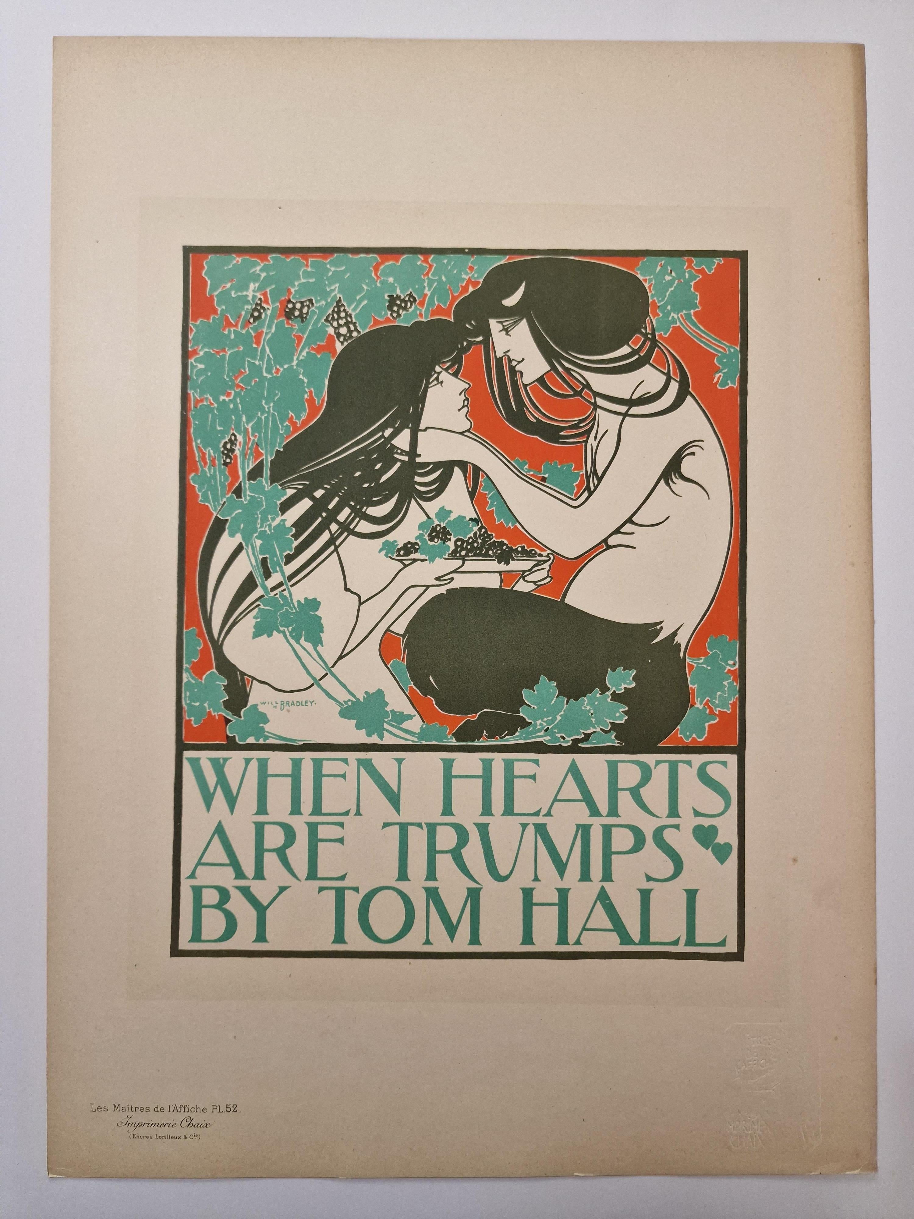 When hearts are trumps - Print by Will Bradley