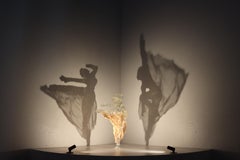 Tiny Dancers V - figurative resin & light sculpture - contemporary artwork