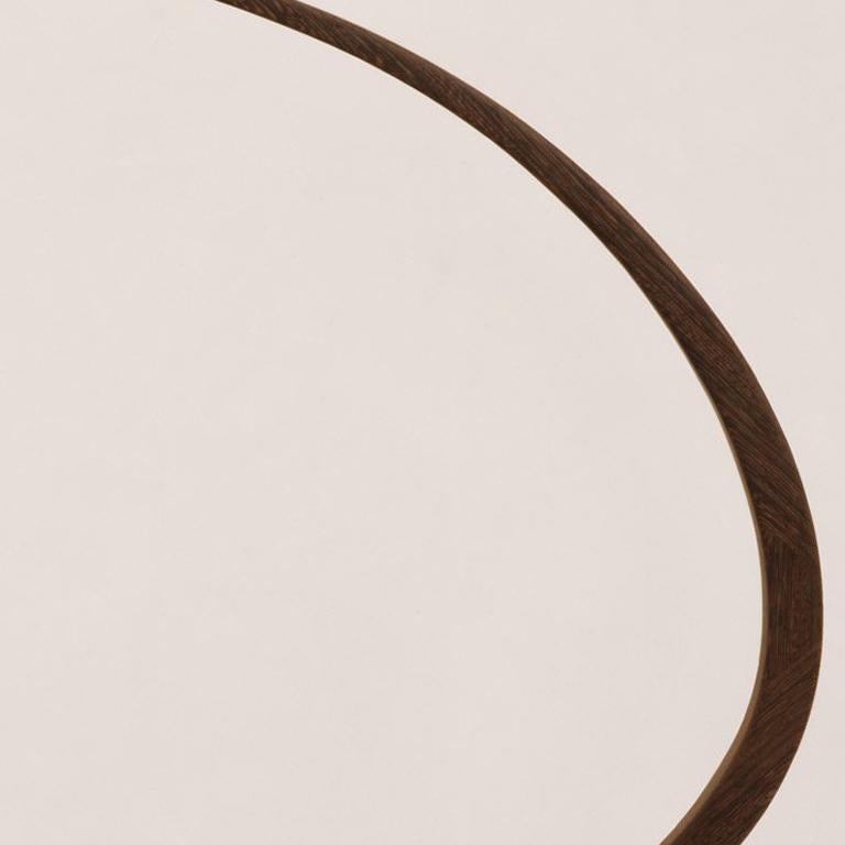 Enclosing Form, Round - Brown Abstract Sculpture by Will Clift