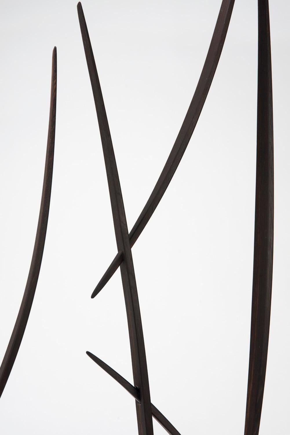 Extending Up, Version 4 - Brown Abstract Sculpture by Will Clift