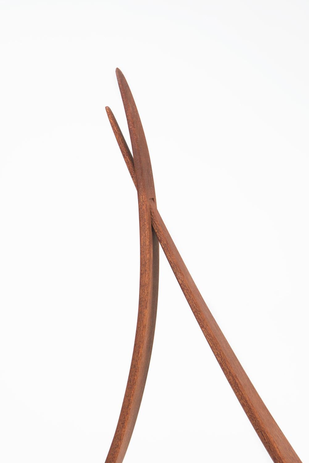 Leaning Back and Leaping Up - Brown Abstract Sculpture by Will Clift