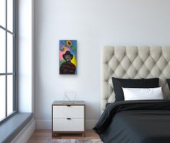 Peinture « Dream Screams », Acrylique sur Panneau de Bois
