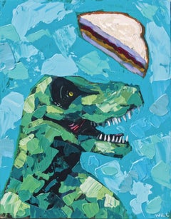 Lil' Peanut Butter and Jelly, Painting, Acrylic on Wood Panel