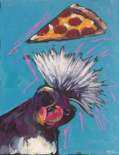 Sheena Is A Pizza Rocker, Painting, Acrylic on Canvas