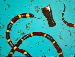 Stout Coral, Painting, Acrylic on Wood Panel