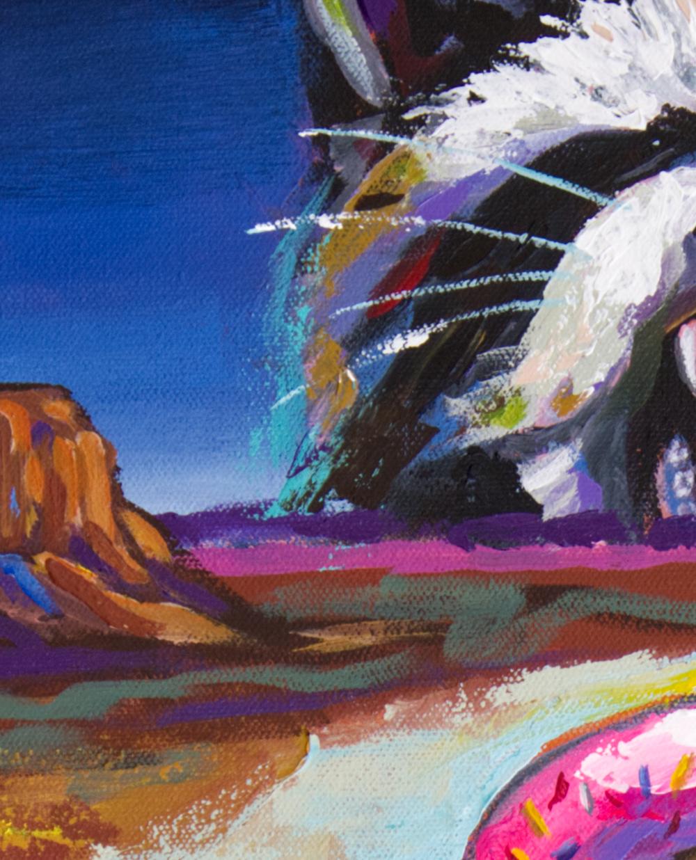Directo al infierno, Pintura, Acrílico sobre lienzo en venta 1