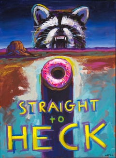 Straight To Heck, Painting, Acrylic on Canvas