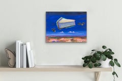 The Bitchin' Cheesecake Has Arrived, Painting, Acrylic on Wood Panel