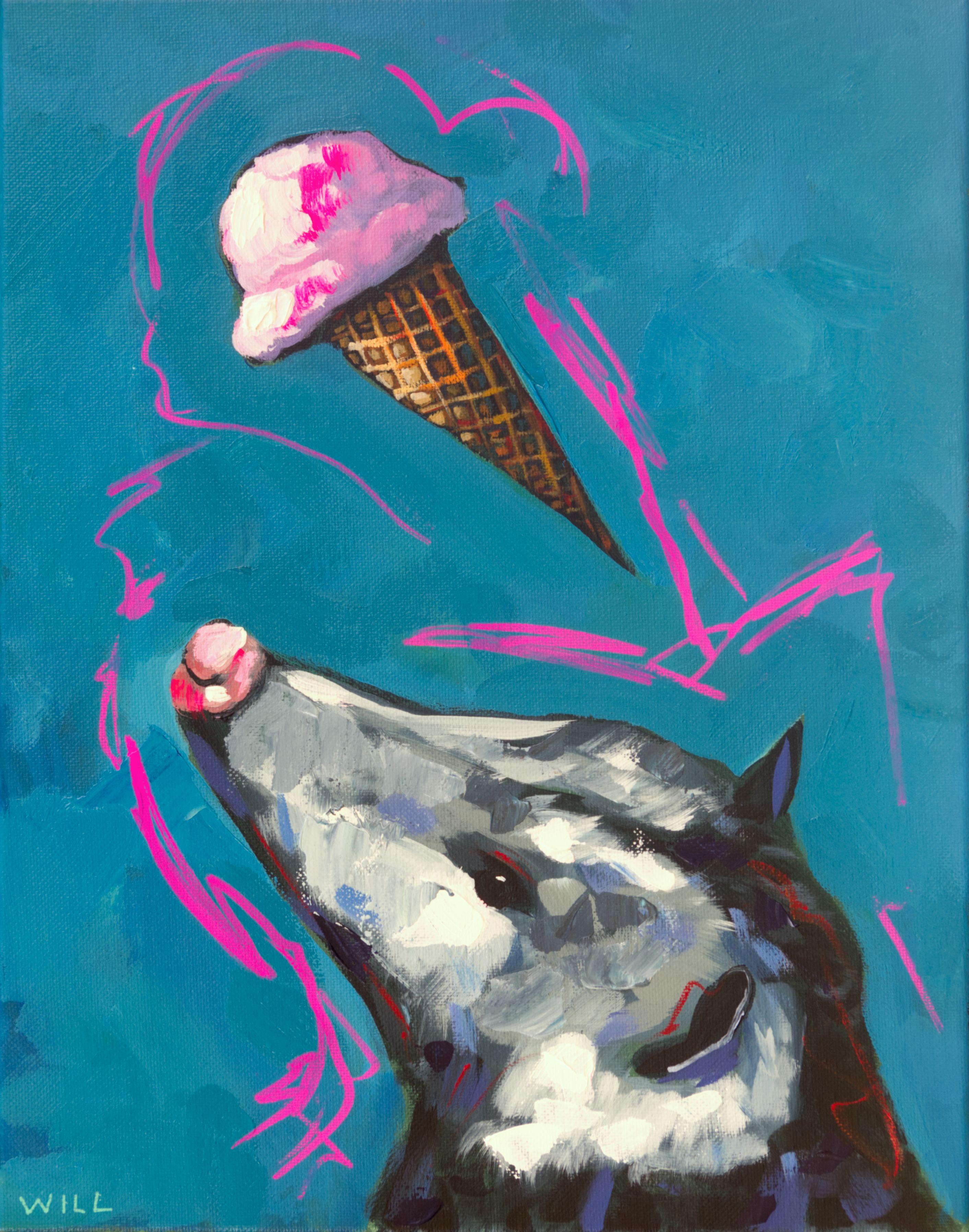 ice cream acrylic painting