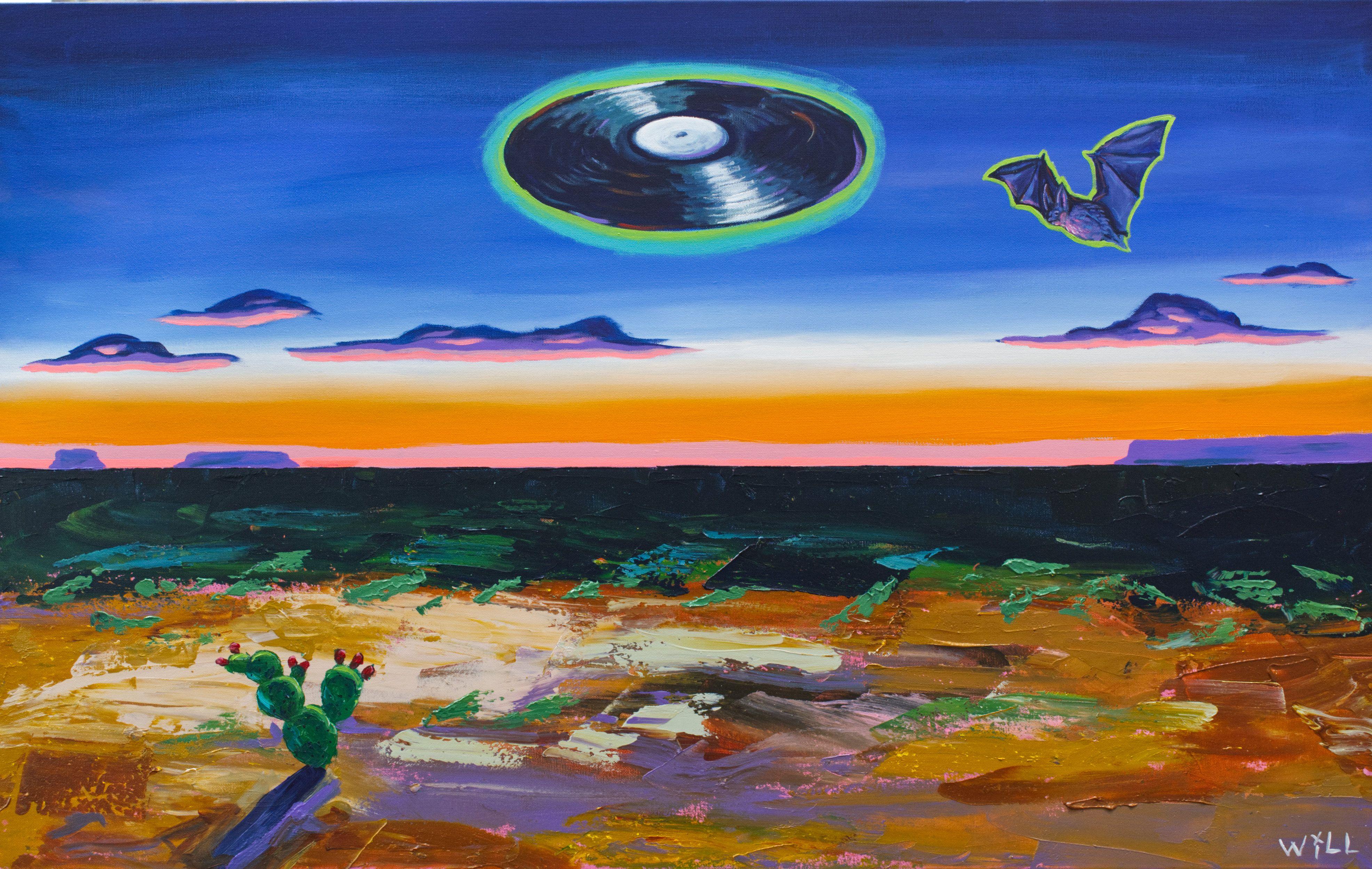 Il gioco lungo, Pittura, Acrilico su tela - Painting di Will Eskridge