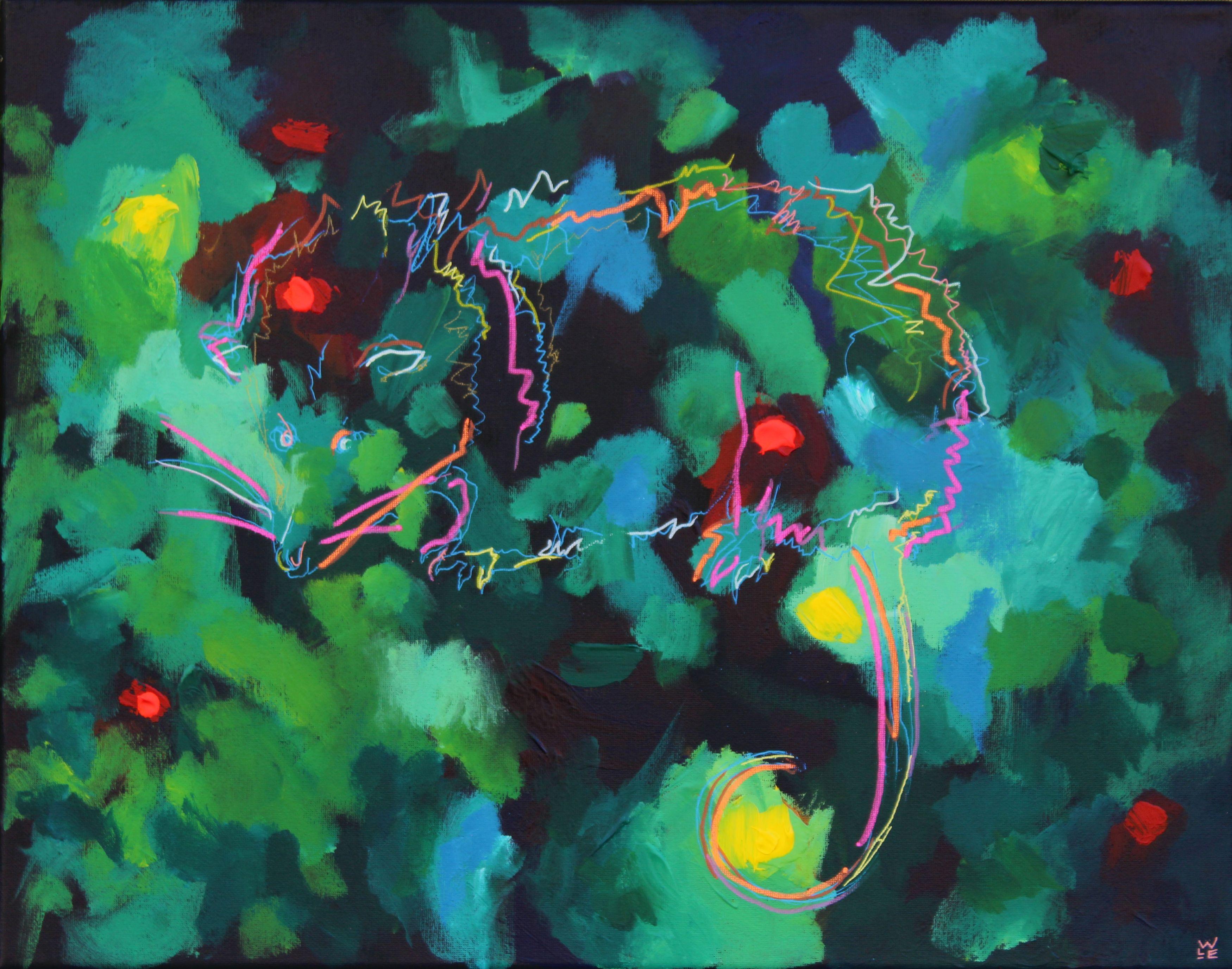 Will Eskridge Abstract Painting - When The Sun Breaks Through, Painting, Acrylic on Canvas