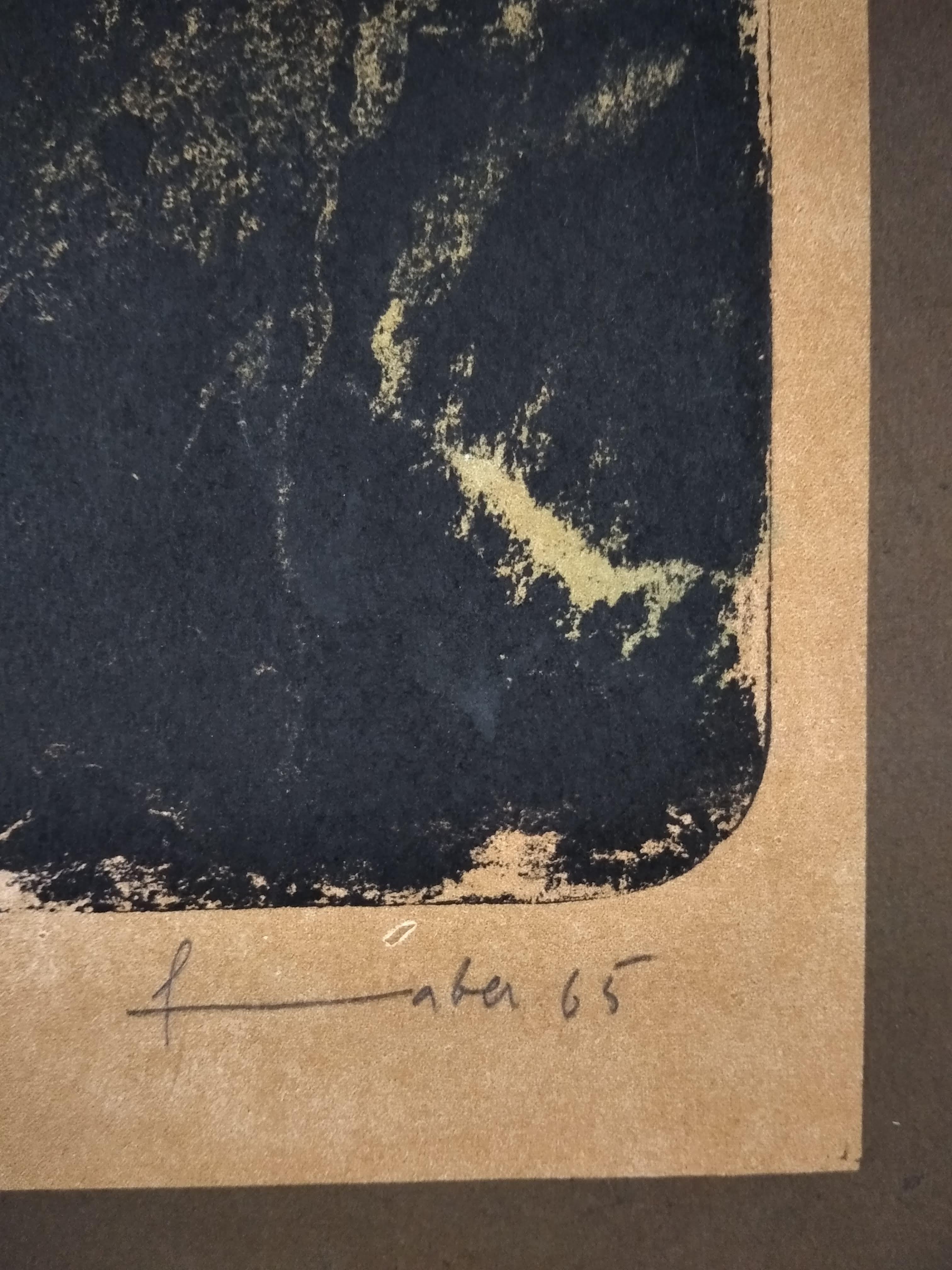 Untitled - Black Abstract Print by Will Faber