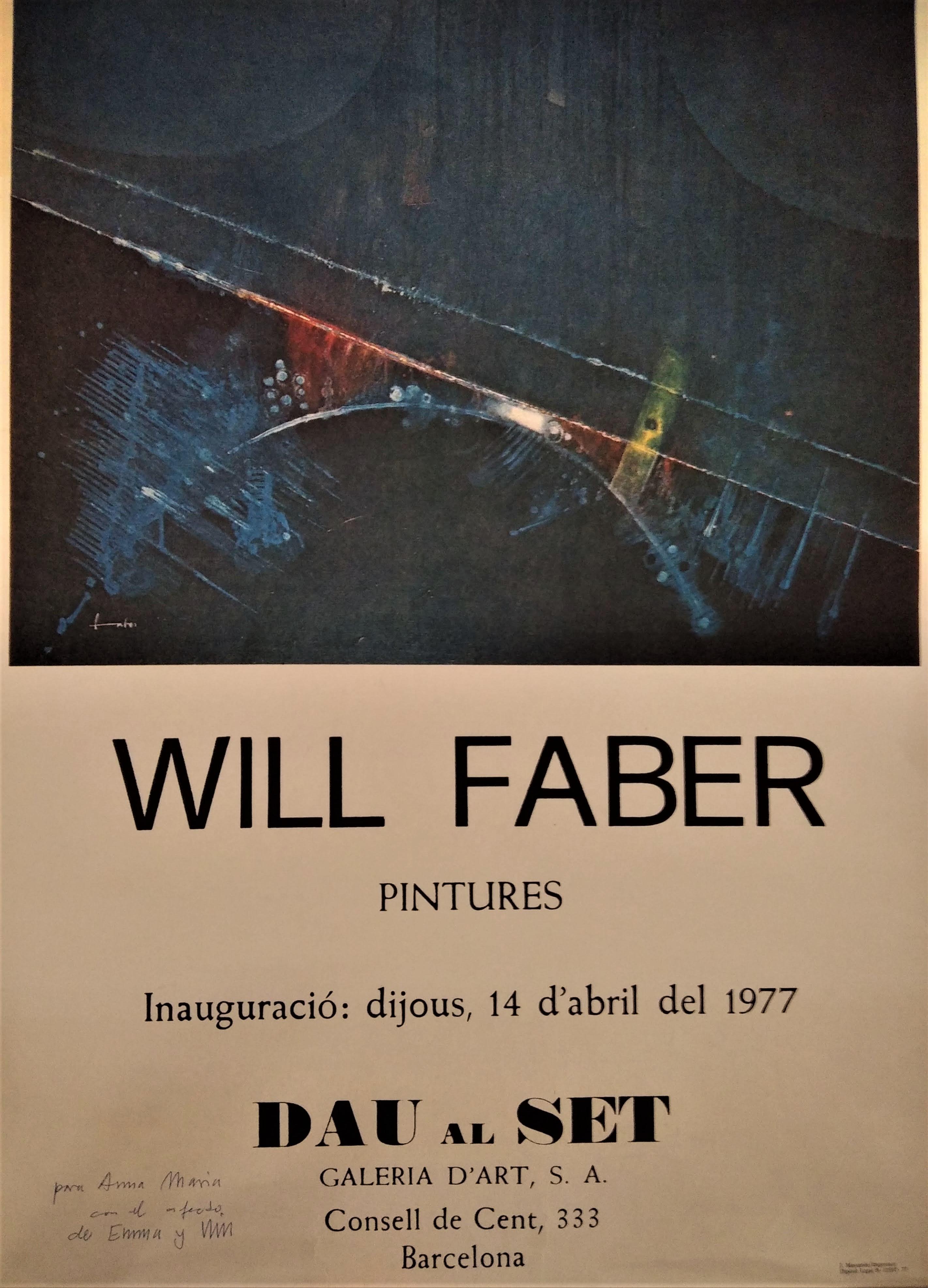 Will Faber - Pintures - Galeria d'art Dau al Set - April 1977