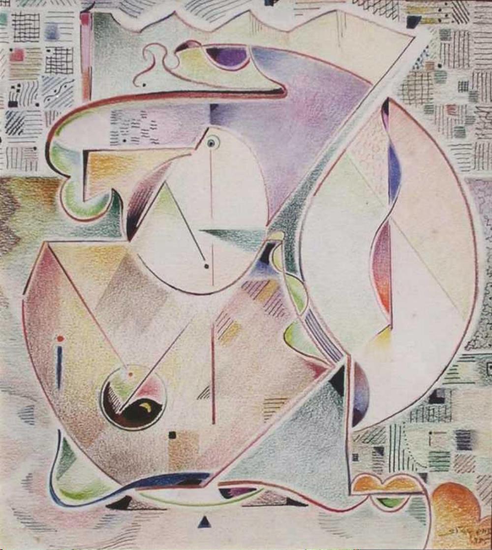 Will Henry Stevens Técnica mixta abstracta, 1938 - 