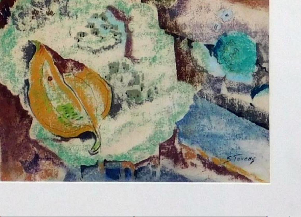 Will Henry Stevens Técnica mixta abstracta, Circa 1930's - 