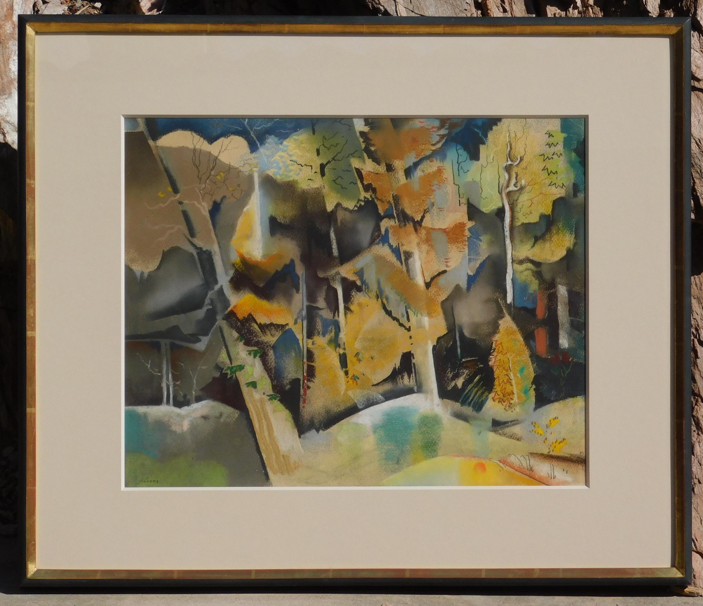 Will Henry Stevens Mix Media - Abstract Forest 4