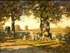 Spielen unter den Bäumen