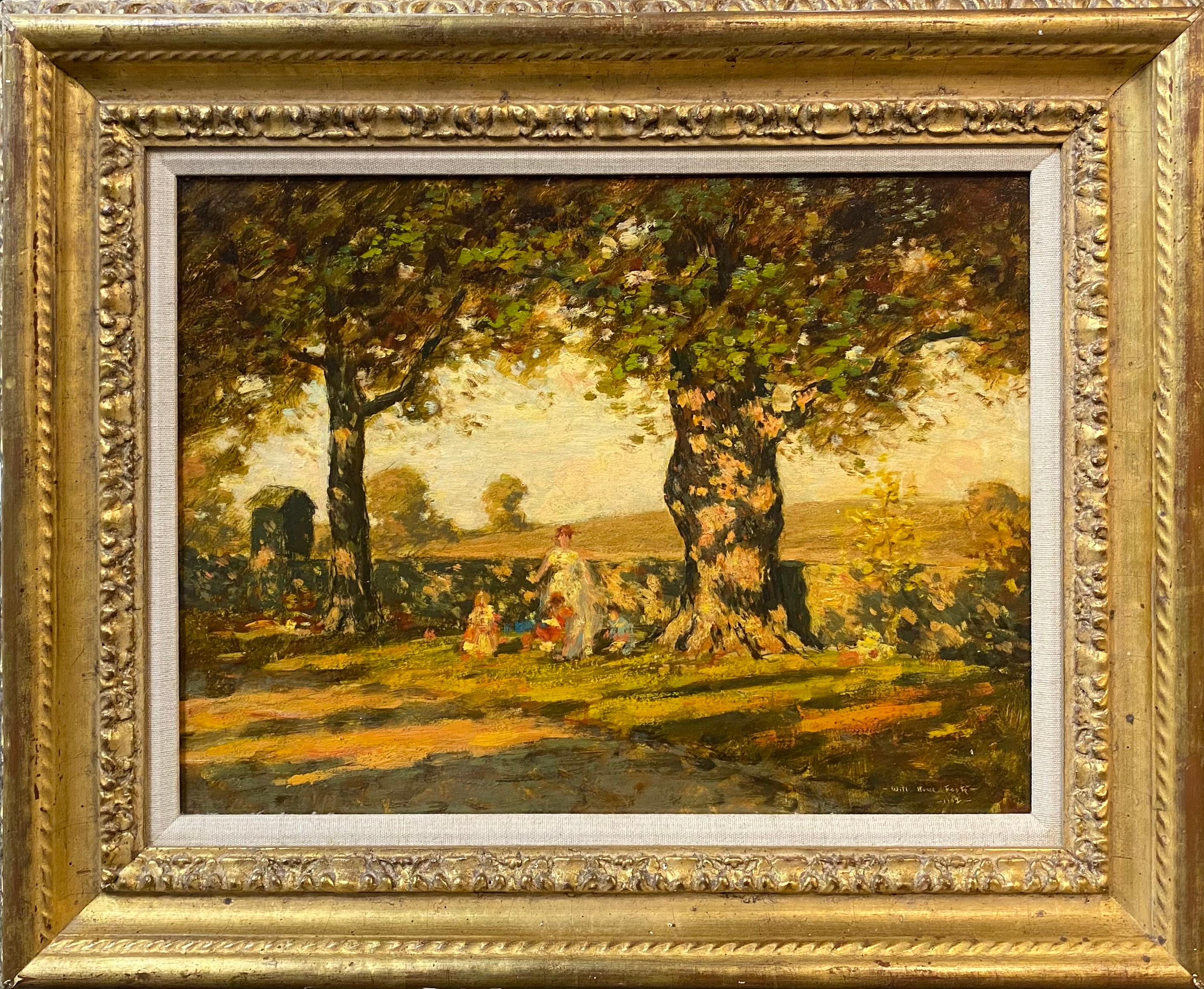 Will Howe Foote Landscape Painting - Playing Under The Trees