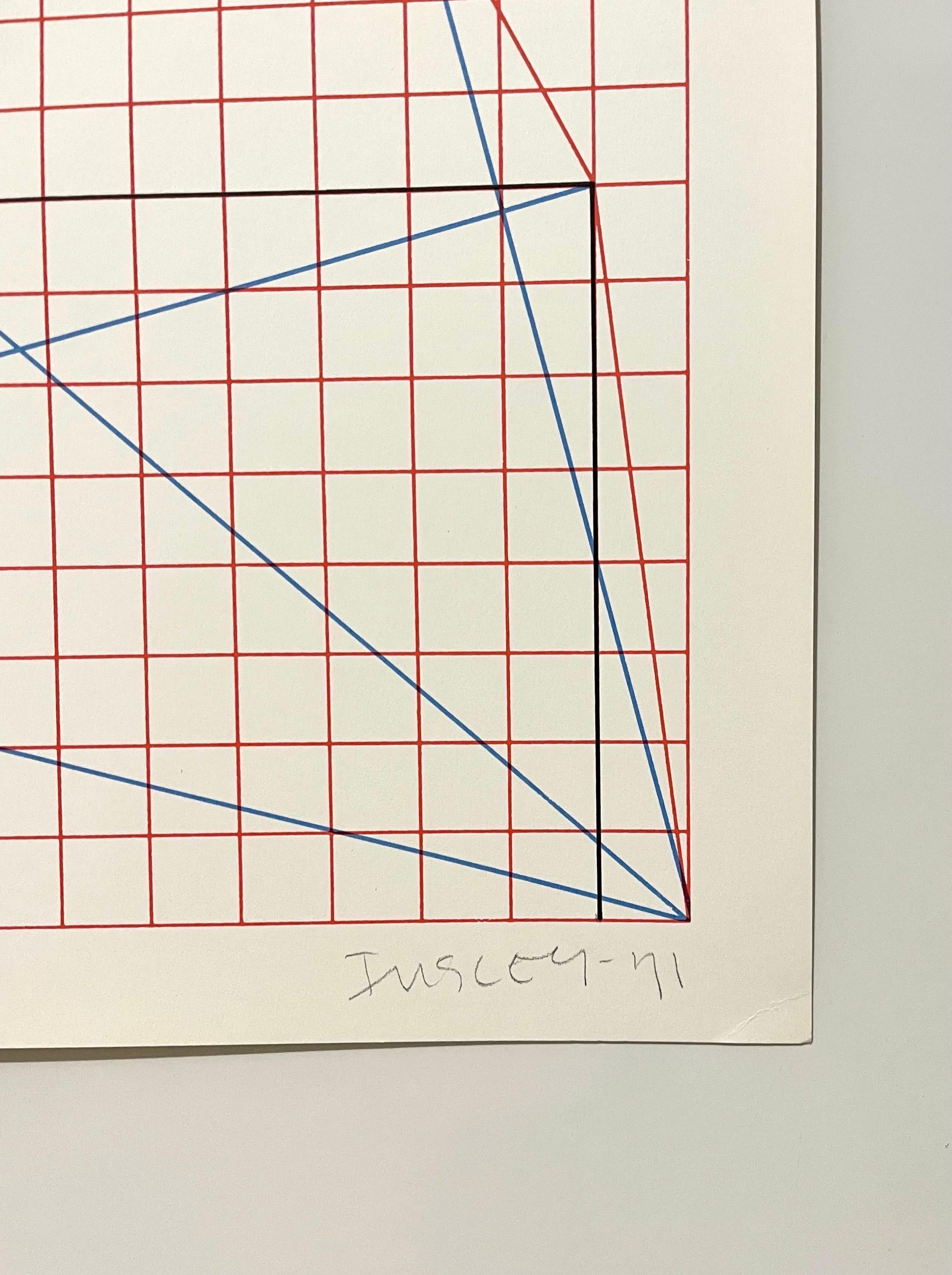 Abstrakt Minimalistische Farbe Siebdruck Will Insley auf der Bowery Pop Art im Angebot 4