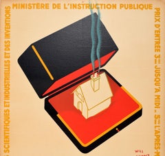 Affiche vintage d'origine pour The Arts Menagers Household Show Grand Palais Paris