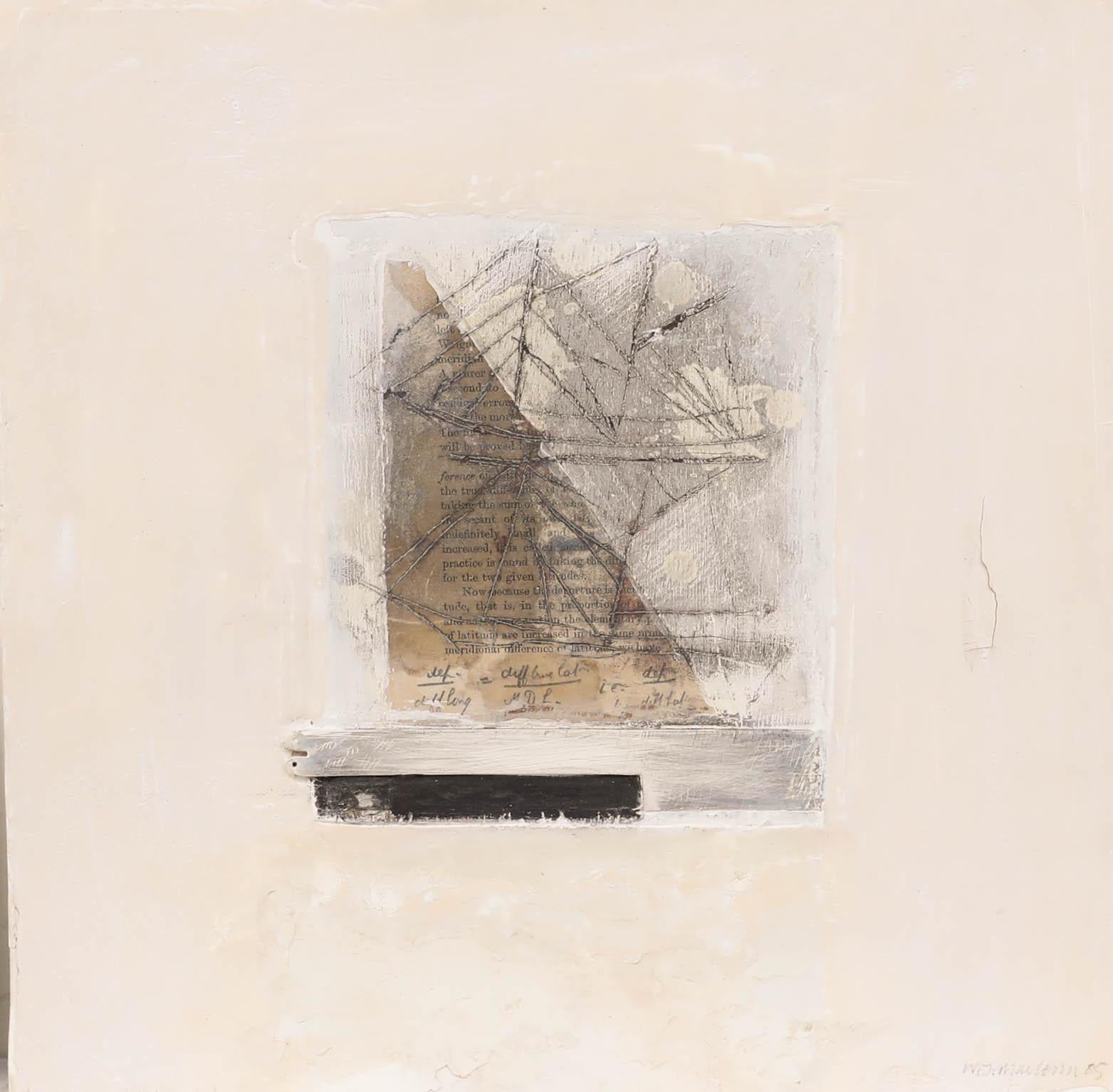 Will Maclean (geb. 1941) - Navigation Lesson I, Mischtechnik auf Leinwand. Signiert und beschriftet mit Bleistift am unteren Rand. Datum '05. Ausgestellt bei Art First, London, 2005. Verso signiert, beschriftet und etikettiert. 

