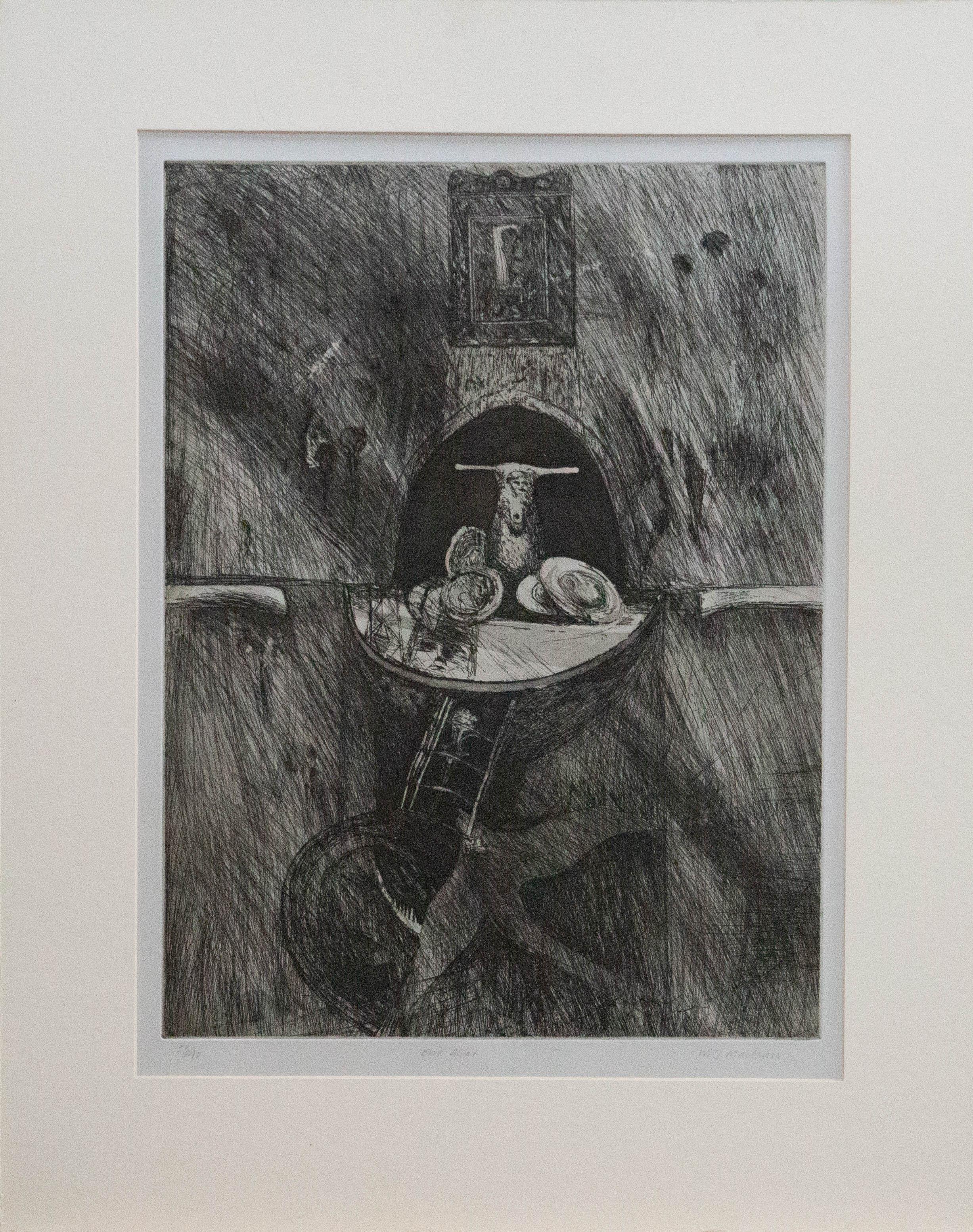 Will Maclean MBE (b.1941) - 1990 Etching, Bird Altar 2