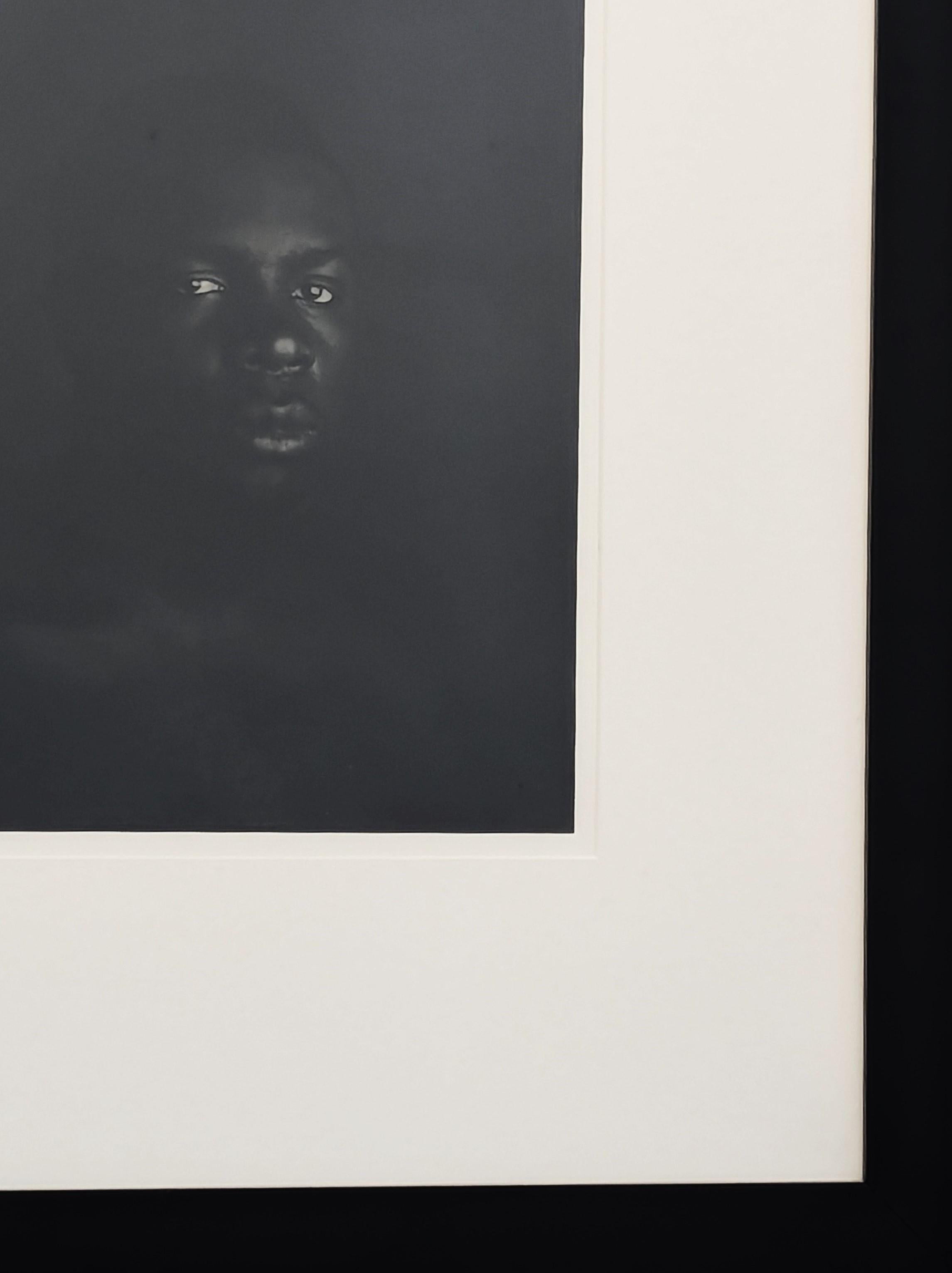 Contemporary Black and White Figurative Portrait Photograph of a Black Man 2