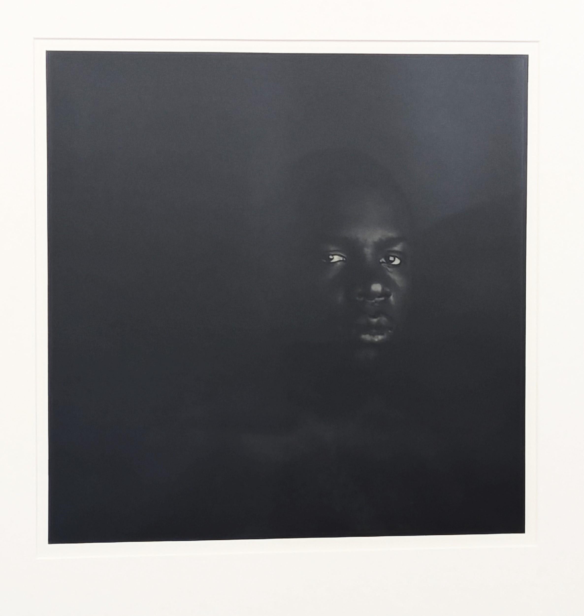 Contemporary Black and White Figurative Portrait Photograph of a Black Man 4