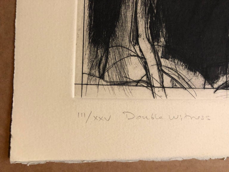 Will Petersen Beat Artist "Double Witness" Lithograph Etching