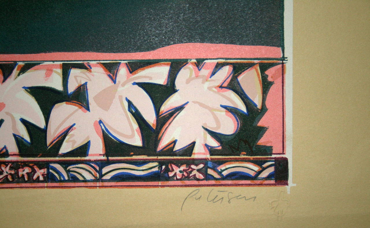 Wolkenflöten-Moment (Braun), Figurative Print, von Will Petersen