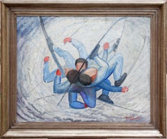 Vintage Sensations of a Falling Snow Bunny, Santa Fe 1959