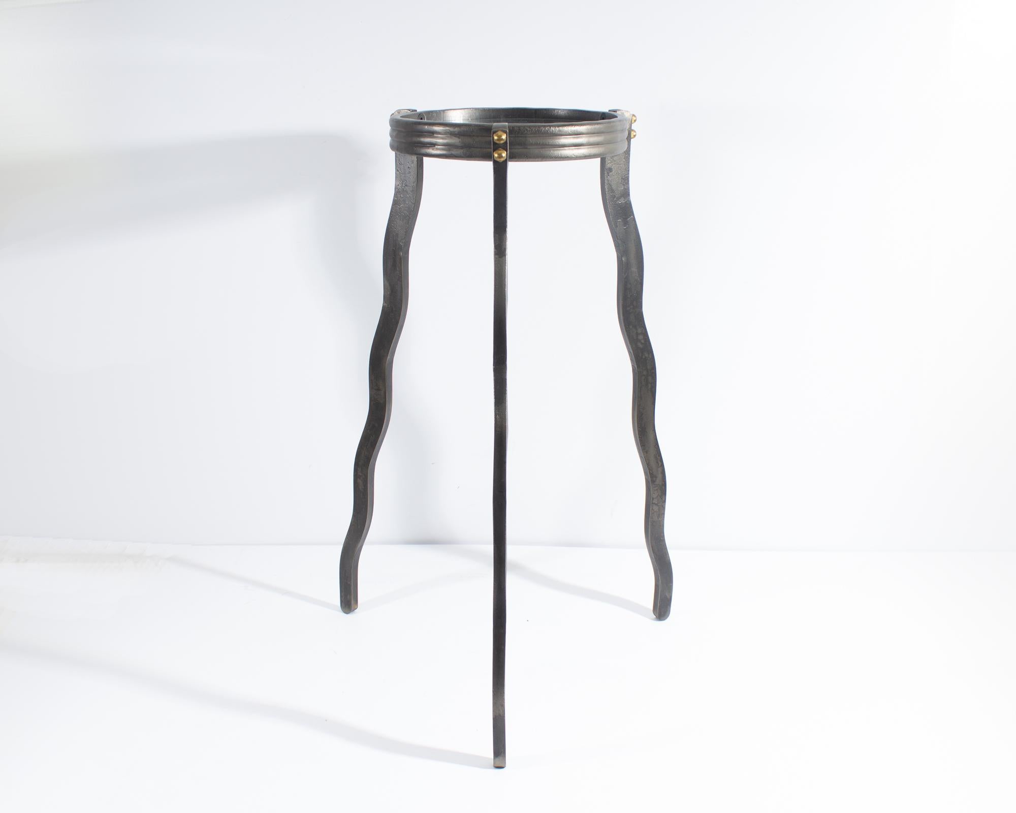 Post-Modern Will Stone Postmodern Metal Accent Table
