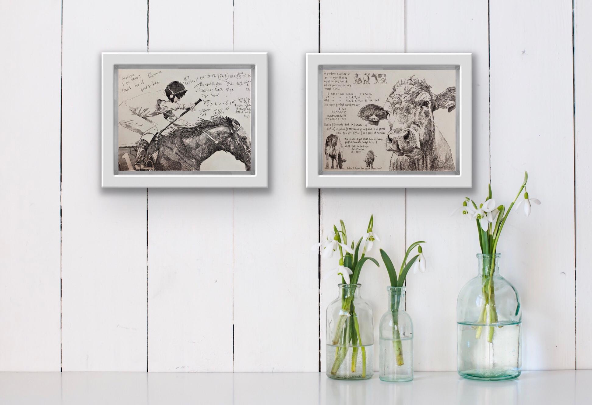 The Perfect Cow and The Racing Selection diptych - Contemporary Print by Will Taylor