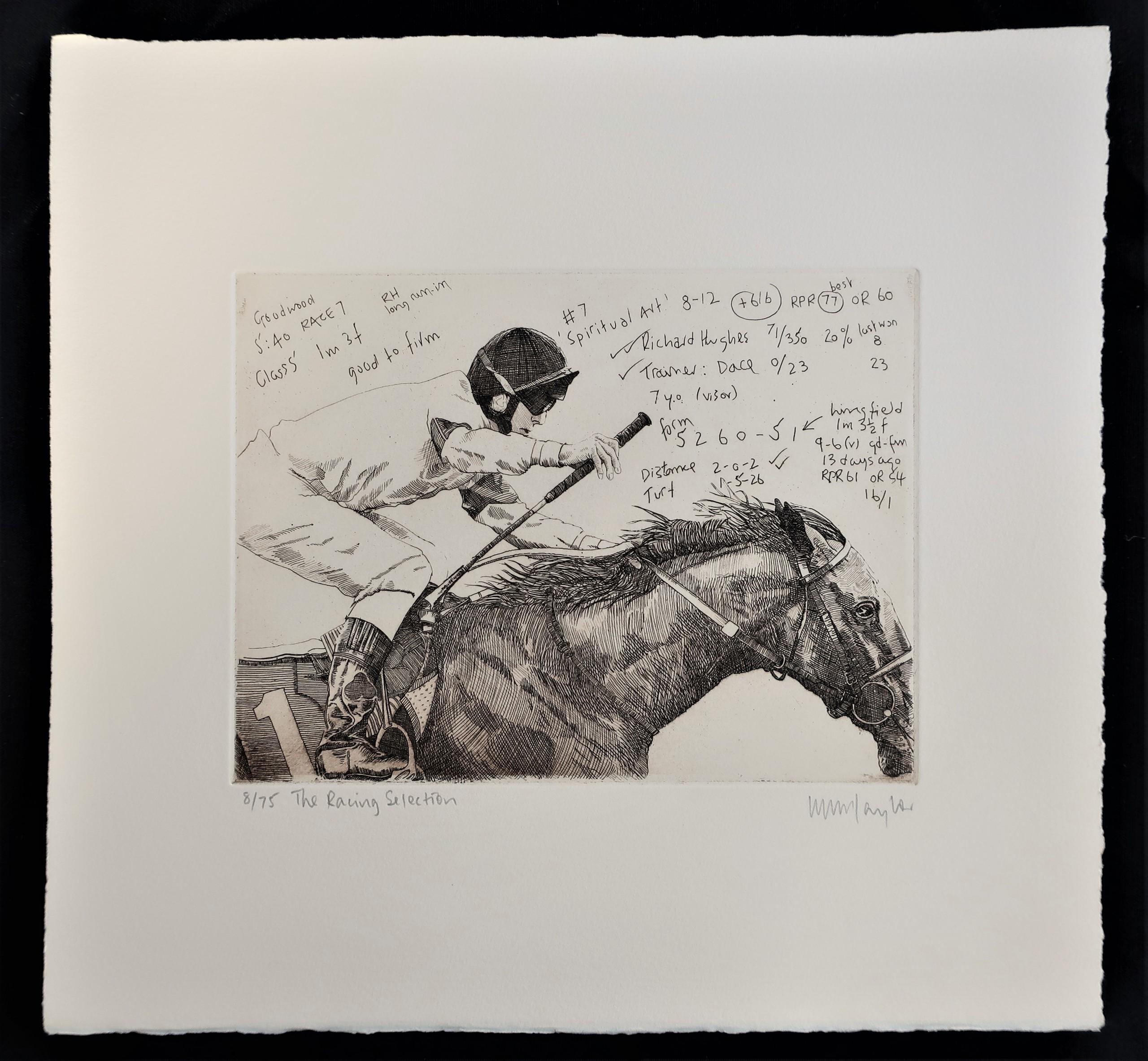 The Racing Selection Copper-Plate Etching Print by Will Taylor For Sale 1