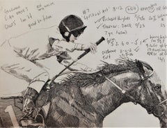 The Racing Selection Copper-Plate Etching Print by Will Taylor