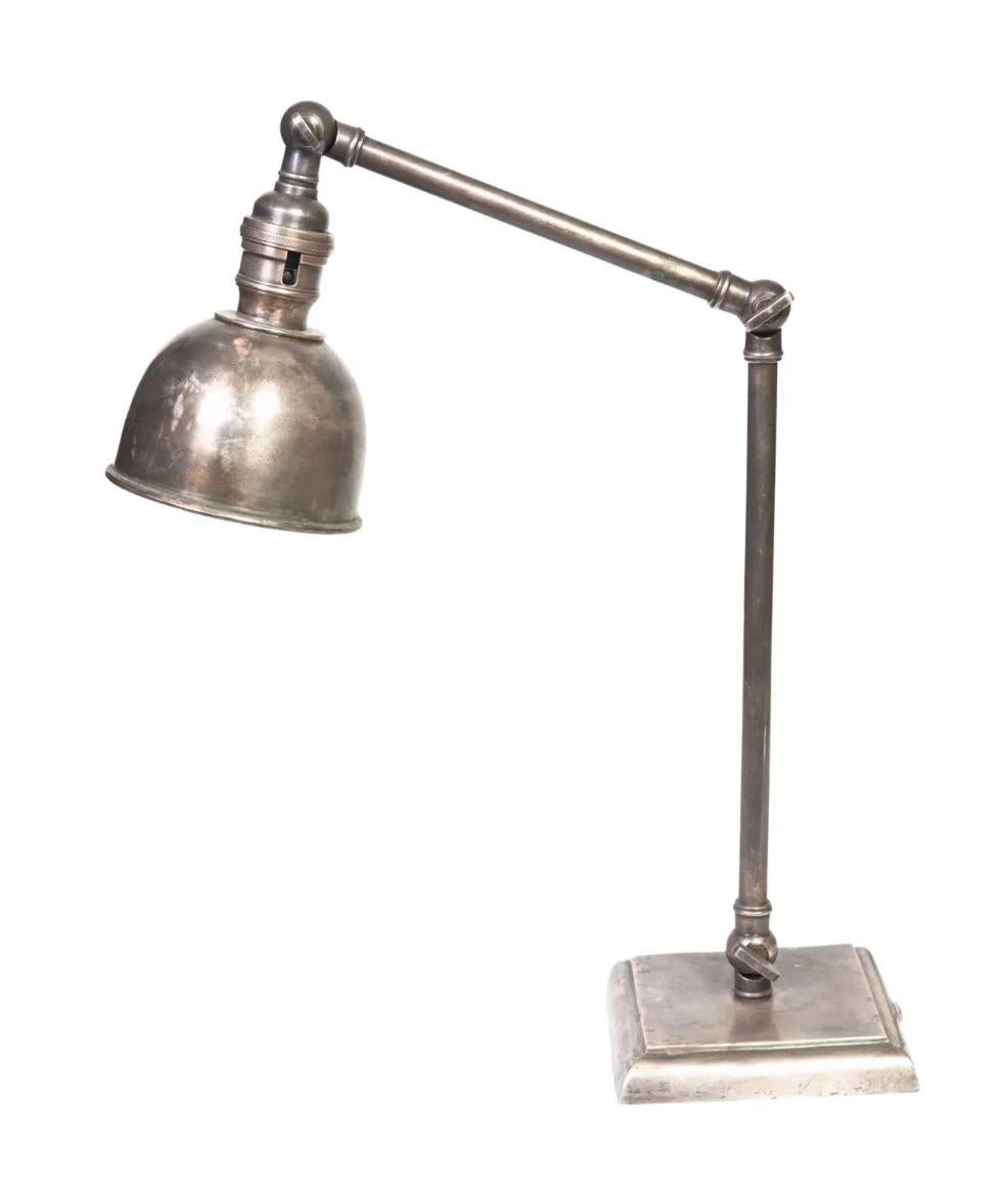 Virgin Islands Will Wick Industrial Metal Desk Lamp For Sale