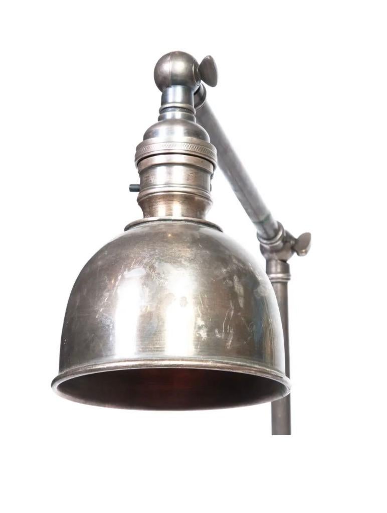 Will Wick Industrial Metal Desk Lamp In Good Condition For Sale In Sausalito, CA